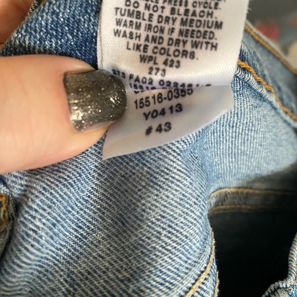 Levis 515 Blue Jeans Size 14 M Stretch Denim 14 Medium 14M 35 X 30.5 - Picture 5 of 6